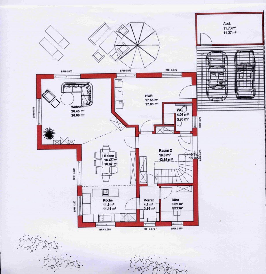 Grundriss EG Einfamilienhaus Neuenrade