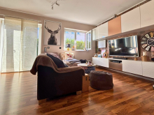 Wohnzimmer Modern wohnen + flexibel leben. Doppelhaush�lfte mit separatem Apartment