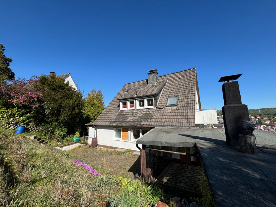 Hausansicht von hinten Einfamilienhaus Altena