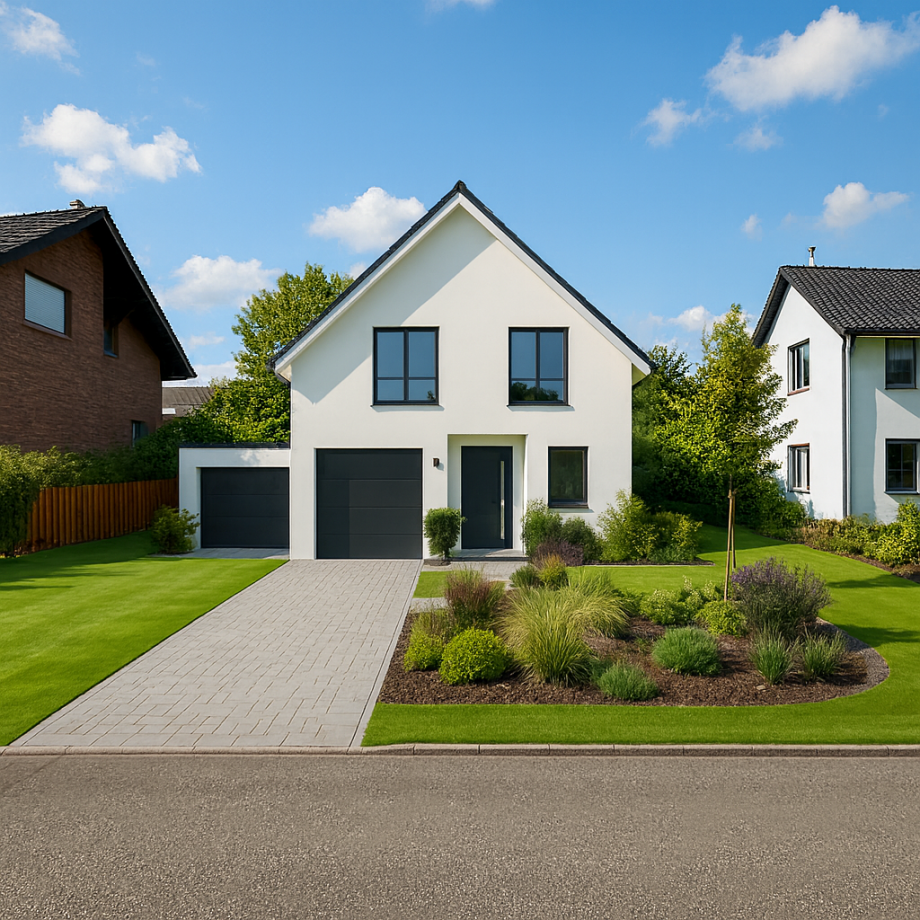 Visualisierung Baugrundst�ck mit Einfamilienhaus (Beispiel) Wohngrundst�ck Neuenrade
