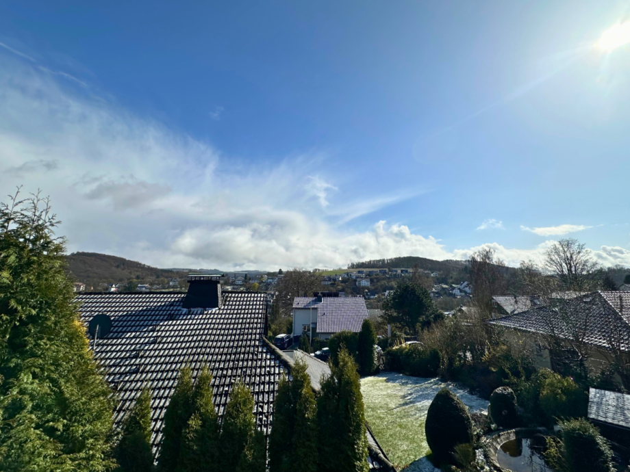 Aussicht vom Balkon Erdgeschosswohnung Balve