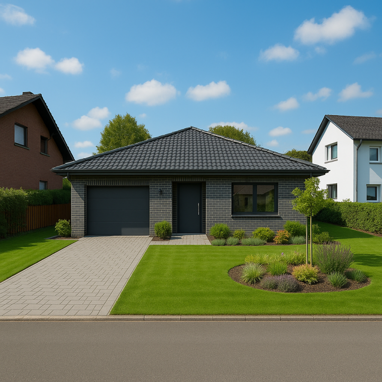 Visualisierung Baugrundst�ck mit Bungalow (Beispiel) Neuenrade Wohngrundst�ck Das perfekte Baugrundst�ck in Neuenrade