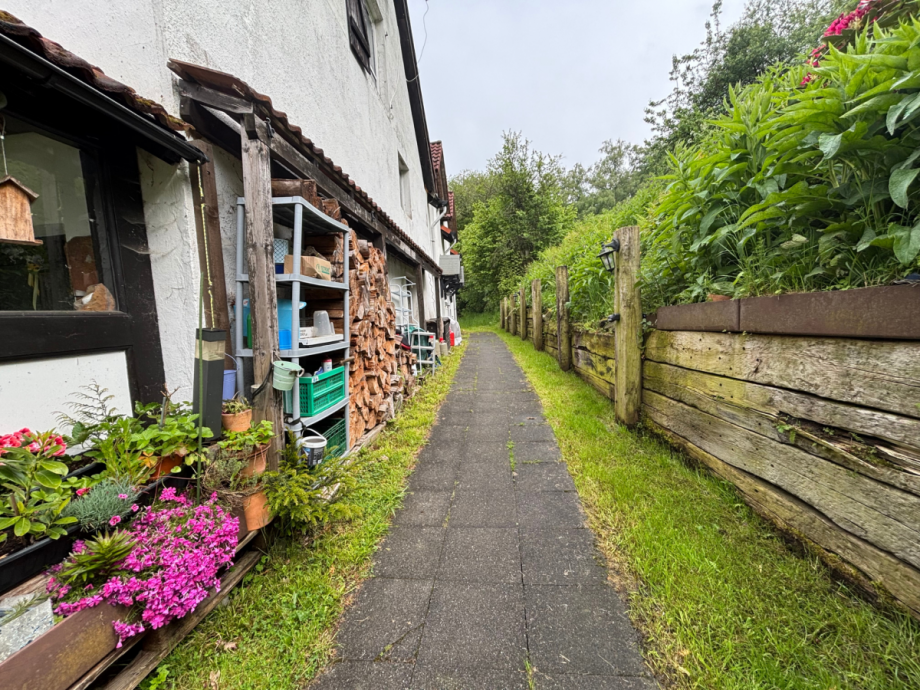 Weg zu den beiden Apartments Resthof Iserlohn