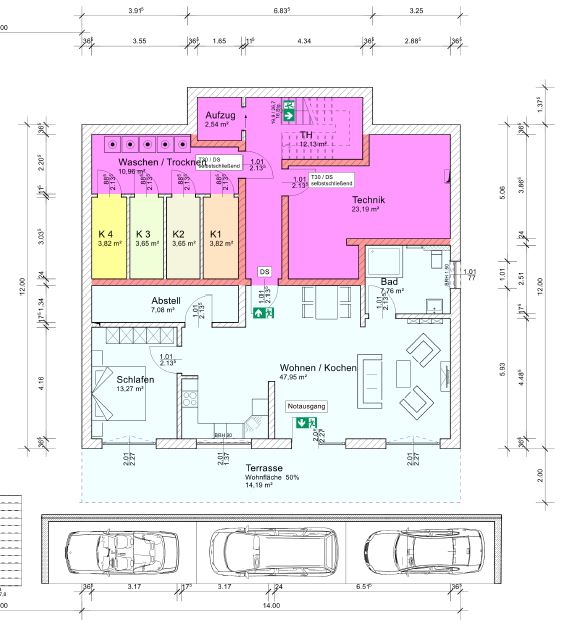Grundriss Erdgeschosswohnung Balve