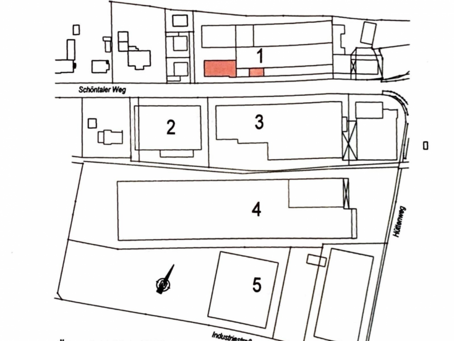 �bersicht Halle / Lager / Produktion Neuenrade